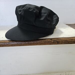 Vintage Black Newsboy Cap